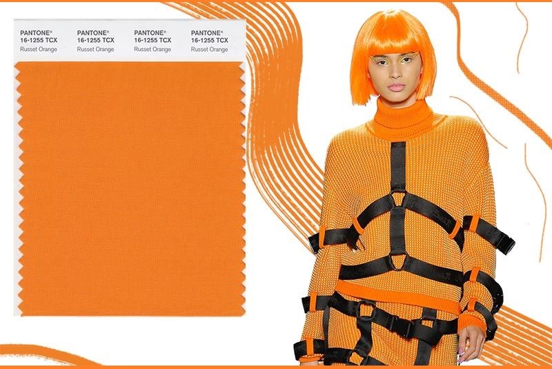 moda mujer russet orange otoño invierno 2018 2019